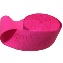 Hot selling soft jacquard nylon ribbon for garment 4cm width elastic webbing band